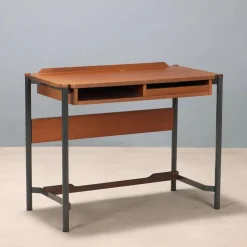 Vintage Mahogany Veneer Dressing Table, Italy, 1960s