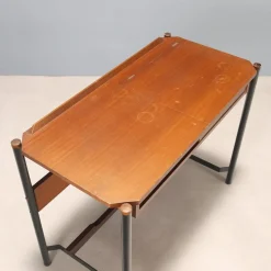 Vintage Mahogany Veneer Dressing Table, Italy, 1960s