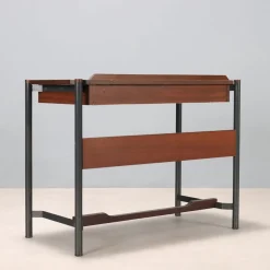 Vintage Mahogany Veneer Dressing Table, Italy, 1960s