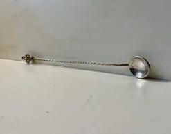 Vintage Martini Glaskanne mit türkischem Silberrührer, 1970er, 2er Set