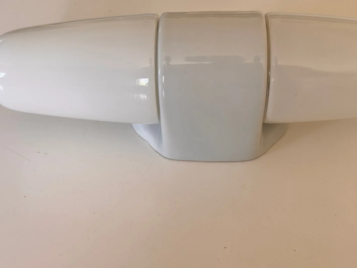 Vintage Modell 6068 Wandlampe aus Keramik von Wilhelm Wagenfeld für Lindner, 1958
