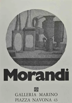 Vintage Morandi Ausstellungsplakat, 1975