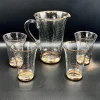 Vintage Murano Glas Limonade Set mit Bullicante Technik & Gold Verzierungen, 1950er, 5 . Set