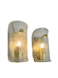 Vintage Murano Glas Wandlampen von Limburg, 1970er, 2er Set