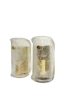 Vintage Murano Glas Wandlampen von Limburg, 1970er, 2er Set