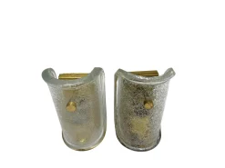 Vintage Murano Glas Wandlampen von Limburg, 1970er, 2er Set