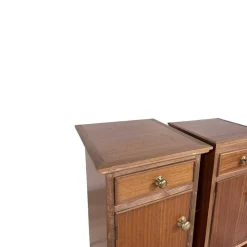 Vintage Nachtschränke aus Holz, 2er Set