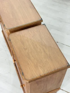 Vintage Nachttische aus Holz, 2er Set