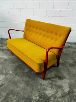 Vintage Nordic Sofa in Senfgelb, 1970