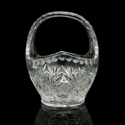 Vintage Obstkrug aus Kristallglas, 1950er