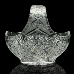 Vintage Obstkrug aus Kristallglas, 1950er
