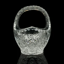 Vintage Obstkrug aus Kristallglas, 1950er