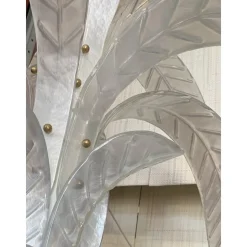 Vintage Opalino Palm Tree Murano Glas Stehlampe von Simoeng
