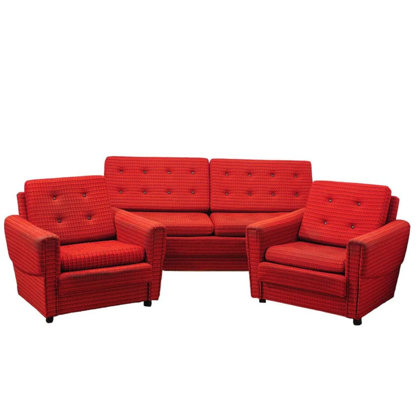 Vintage Ostblock Wohnzimmer Set, Ehemalige Tschechoslowakei, 1970er, 3er Set