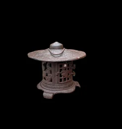 Vintage Pagode Gartenlaterne aus Gusseisen im japanischen Stil, 1970er