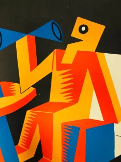 Vintage Poster von Fortunato Depero, 1980er