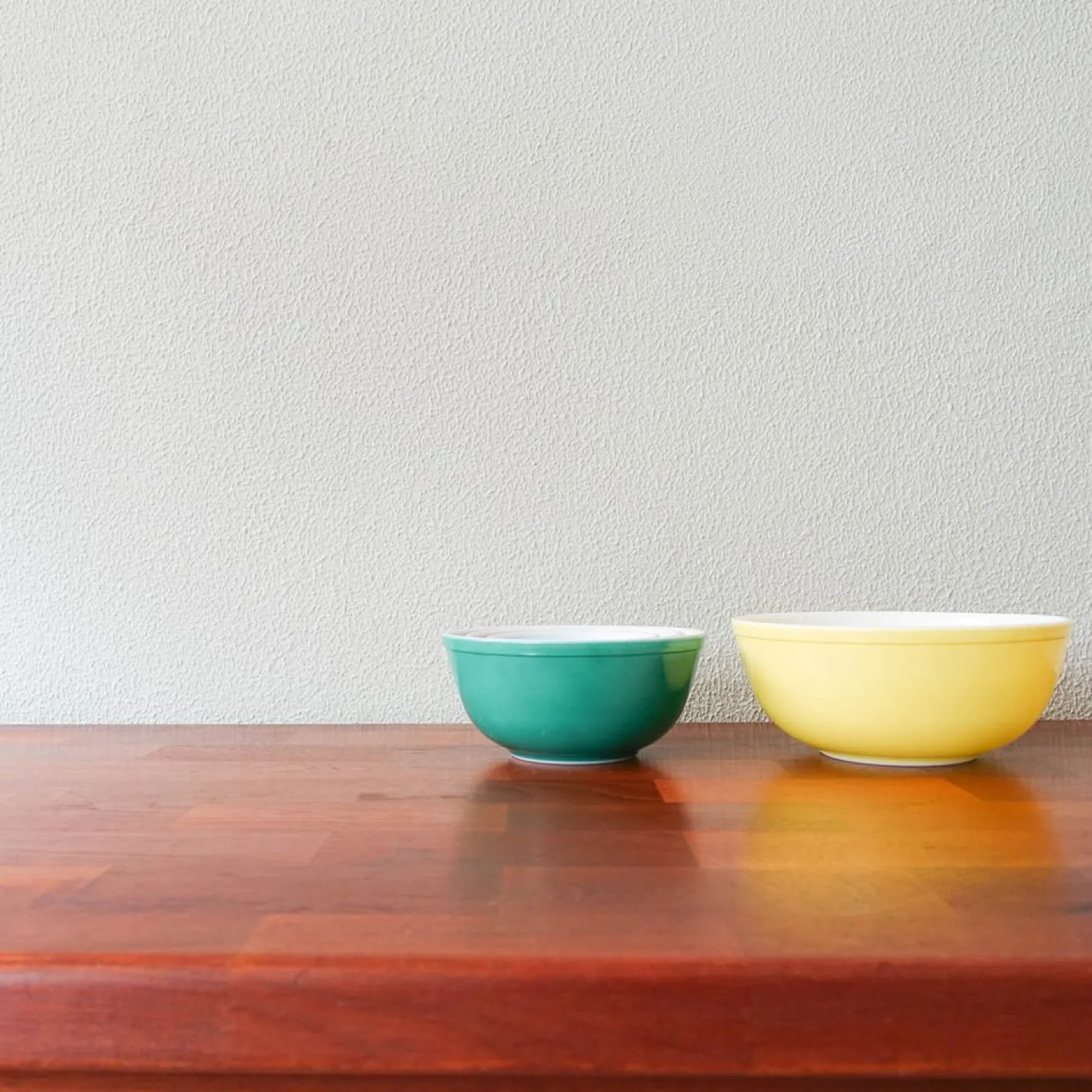 Vintage Pyrex Rührschüsseln, 1950er, 4er Set