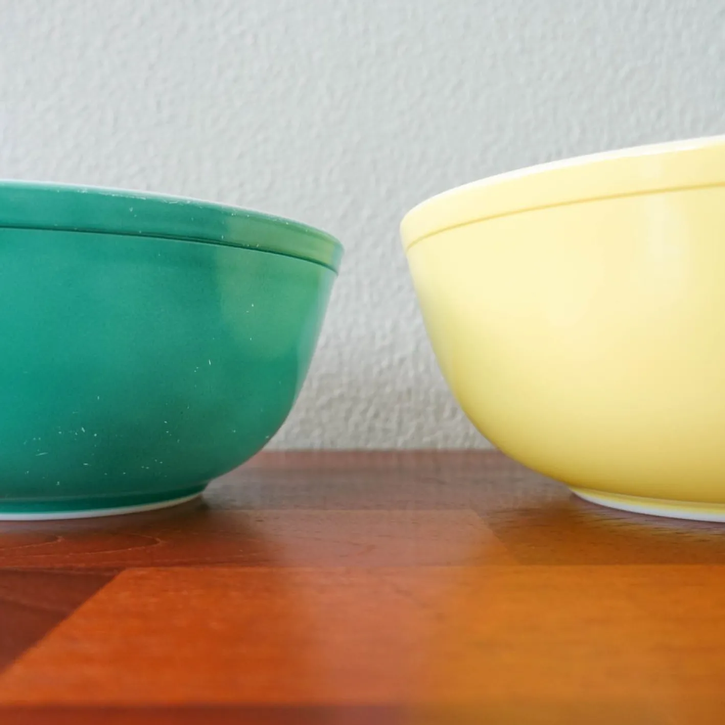 Vintage Pyrex Rührschüsseln, 1950er, 4er Set
