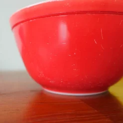 Vintage Pyrex Rührschüsseln, 1950er, 4er Set