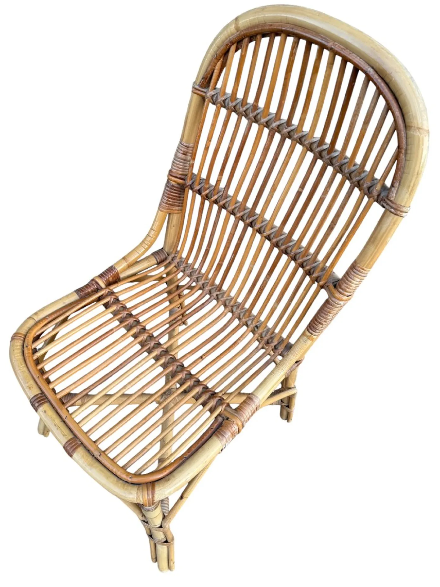 Vintage Rattan Stühle, 1960er, 4er Set