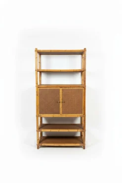 Vintage Regal aus Bambus & Rattan