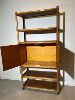 Vintage Regal aus Bambus & Rattan