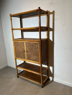 Vintage Regal aus Bambus & Rattan