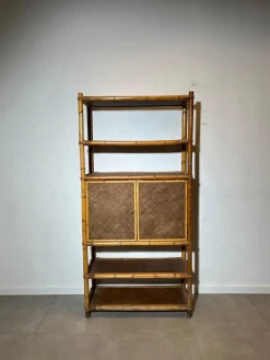 Vintage Regal aus Bambus & Rattan