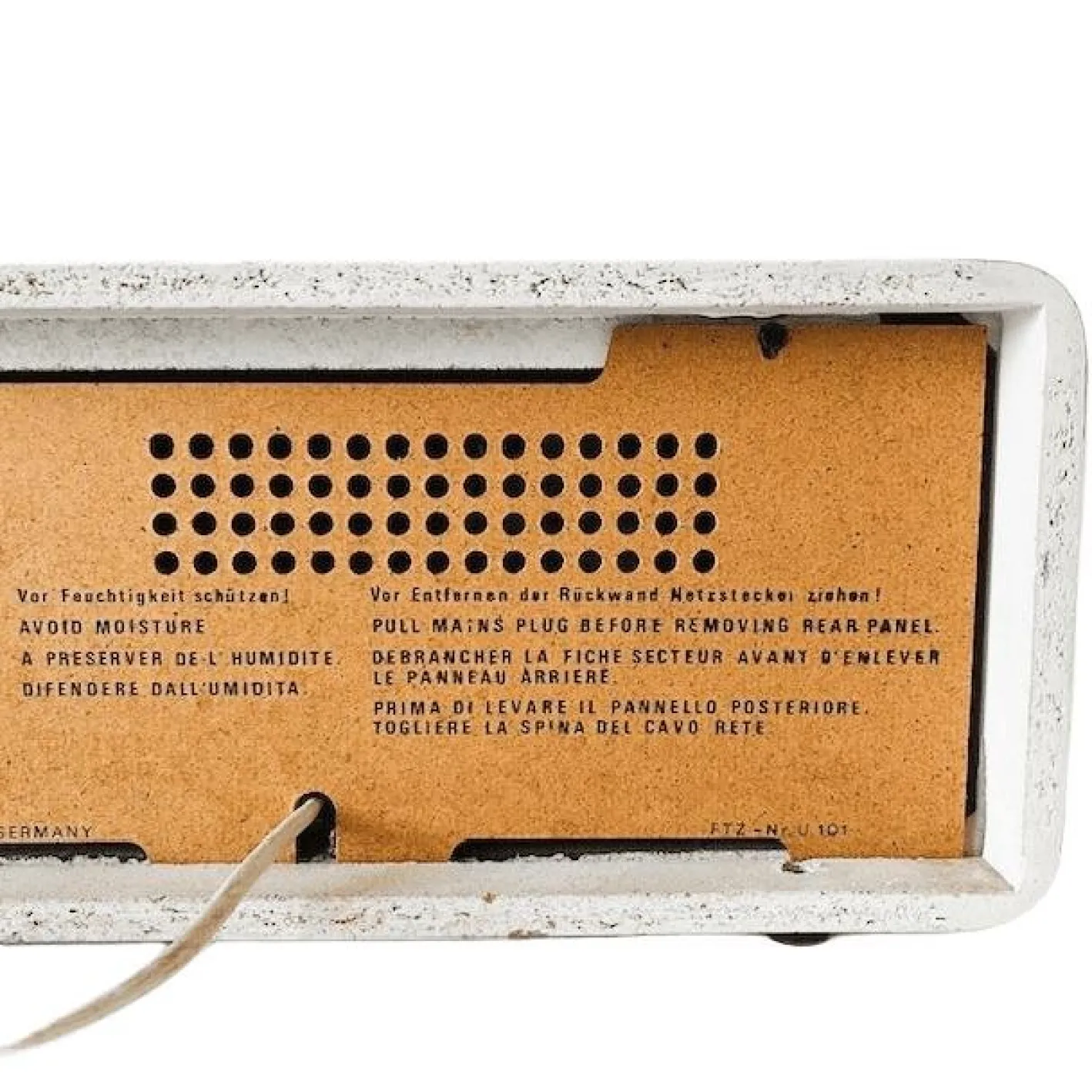 Vintage RF 420 Grundig Radio in Weiß, 1970er