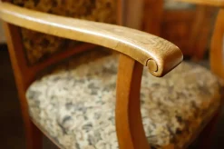 Vintage Salon Sessel mit floralem Muster, 1940er