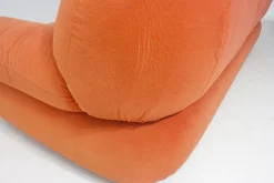 Vintage Sapporo Drei-Sitzer Sofa aus Wildleder von Mobil Girgi, 1970er