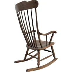 Vintage Schaukelstuhl aus Eiche von Den Ouden, 1975