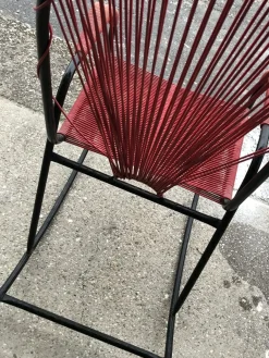 Vintage Schaukelstuhl aus Kunststoff & Schnur, 1960er