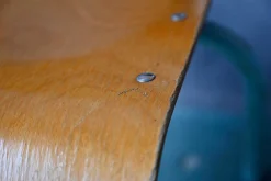 Vintage School Chair in Tubular Metal and Plywood, 1960s
