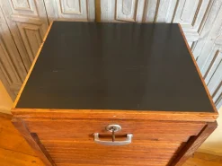 Vintage Schrank mit Rolltür oder Musikschrank, 1960er