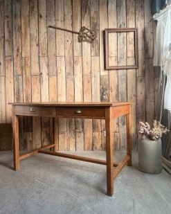 Vintage Schreibtisch aus Eiche, 1950er