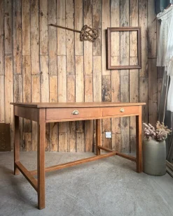 Vintage Schreibtisch aus Eiche, 1950er