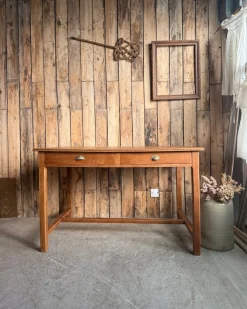 Vintage Schreibtisch aus Eiche, 1950er