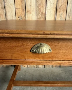 Vintage Schreibtisch aus Eiche, 1950er