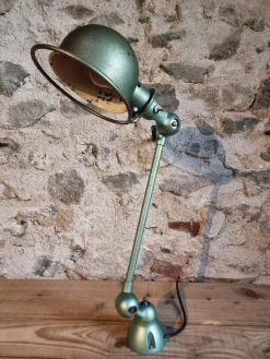 Vintage Schreibtischlampe mit Gelenk in Reseda Grün von Jielde, Frankreich, 1970er
