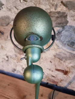 Vintage Schreibtischlampe mit Gelenk in Reseda Grün von Jielde, Frankreich, 1970er