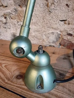 Vintage Schreibtischlampe mit Gelenk in Reseda Grün von Jielde, Frankreich, 1970er