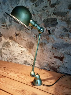 Vintage Schreibtischlampe mit Gelenk in Reseda Grün von Jielde, Frankreich, 1970er