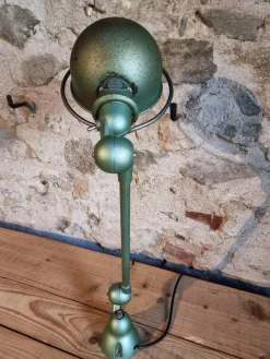 Vintage Schreibtischlampe mit Gelenk in Reseda Grün von Jielde, Frankreich, 1970er