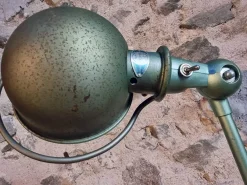 Vintage Schreibtischlampe mit Gelenk in Reseda Grün von Jielde, Frankreich, 1970er
