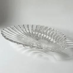 Vintage Servierteller aus Milchglas mit Hummer-Motiven im Stil von Walther-Glas, 1980er