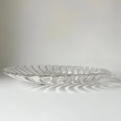 Vintage Servierteller aus Milchglas mit Hummer-Motiven im Stil von Walther-Glas, 1980er