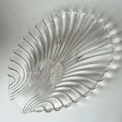 Vintage Servierteller aus Milchglas mit Hummer-Motiven im Stil von Walther-Glas, 1980er