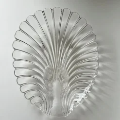 Vintage Servierteller aus Milchglas mit Hummer-Motiven im Stil von Walther-Glas, 1980er