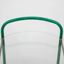 Vintage Servierwagen aus Glas & Eisen, 1980er